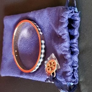 Tory Burch Kira Enamel Printed 7mm Bracelet